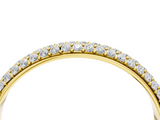 Yellow gold Three-Row Pave Round Diamond Eternity Band with Shared Prong Setting_25