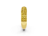 Yellow gold Three-Row Round Yellow Sapphire Eternity Band with Shared Prong Setting_20