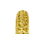 Yellow gold Three-Row Round Yellow Sapphire Eternity Band with Shared Prong Setting_23