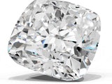 Yellow gold Three-Stone Cushion Cut Diamond Engagement Ring with Pave Band and Prong Setting_2