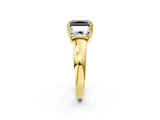 Yellow gold Three-Stone Fancy Black Radiant Cut Cut Diamond Ring with Channel Set Band and Four-Prong Setting_2