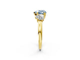 Yellow gold Three-Stone Fancy Blue Heart Cut Cut Diamond Ring with Channel Set Band and Four-Prong Setting_26