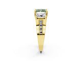 Yellow gold Three-Stone Fancy Green Radiant  Cut Diamond Ring with Channel-Set Band and Four-Prong Setting_68