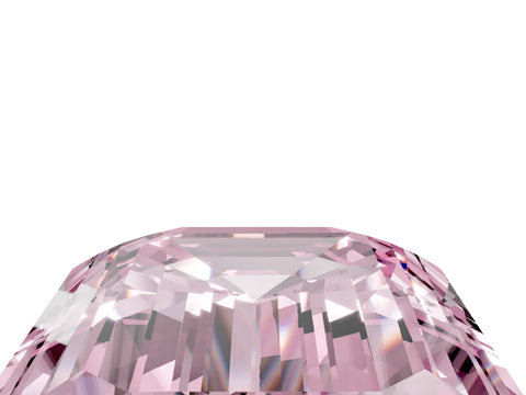 Yellow gold Three-Stone Fancy Pink Emerald Cut Diamond Engagement Ring with Pave Band and Prong Setting_4