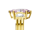 Yellow gold Three-Stone Fancy Pink Marquise Cut Cut Classic Band Prong Setting Ring_5