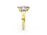 Yellow gold Three-Stone Fancy Pink Marquise Cut Cut Solitaire Ring with Classic Prong Setting_2