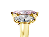 Yellow gold Three-Stone Fancy Pink Marquise Cut Cut Solitaire Ring with Classic Prong Setting_5