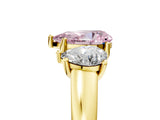 Yellow gold Three-Stone Fancy Pink Pear Cut Cut Solitaire Ring with Classic Prong Setting_5