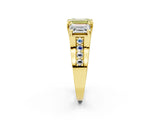 Yellow gold Three-Stone Fancy Yellow Emerald  Cut Diamond Ring with Channel-Set Band and Four-Prong Setting_51