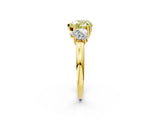 Yellow gold Three-Stone Fancy Yellow Heart Cut Cut Diamond Ring with Channel Set Band and Four-Prong Setting_38