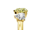 Yellow gold Three-Stone Fancy Yellow Heart Cut Cut Diamond Ring with Channel Set Band and Four-Prong Setting_41