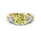 Yellow gold Three-Stone Fancy Yellow Heart  Cut Diamond Ring with Channel-Set Band and Four-Prong Setting_49