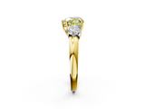 Yellow gold Three-Stone Fancy Yellow Heart  Cut Diamond Ring with Channel-Set Band and Four-Prong Setting_51