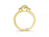 Yellow gold Three-Stone Fancy Yellow Marquise Cut Cut Diamond Pavé Band with Prong Setting_18