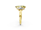 Yellow gold Three-Stone Fancy Yellow Marquise Cut Cut Diamond Ring with Channel Set Band and Four-Prong Setting_26