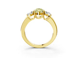 Yellow gold Three-Stone Fancy Yellow Marquise Cut Cut Diamond Ring with Channel Set Band and Four-Prong Setting_27
