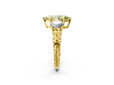 Yellow gold Three-Stone Fancy Yellow Marquise Cut Cut Diamond Ring with Channel-Set Band and Prong Setting_2