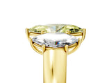Yellow gold Three-Stone Fancy Yellow Marquise Cut Cut Diamond Ring with Prong Setting and Classic Band_5