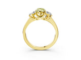 Yellow gold Three-Stone Fancy Yellow Marquise Cut Cut Solitaire Ring with Classic Prong Setting_3