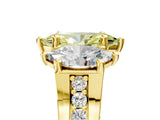 Yellow gold Three-Stone Fancy Yellow Marquise  Cut Diamond Ring with Channel-Set Band and Four-Prong Setting_38