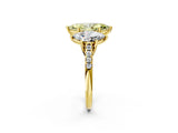 Yellow gold Three-Stone Fancy Yellow Marquise Cut Diamond Ring with Pavé Band and Prong Setting_52
