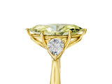 Yellow gold Three-Stone Fancy Yellow Marquise Cut Diamond Ring with Pear  Side Stones in Four-Prong Setting_41