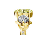 Yellow gold Three-Stone Fancy Yellow Oval Cut Diamond Channel Set Engagement Ring with Prong Setting_17