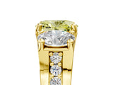 Yellow gold Three-Stone Fancy Yellow Oval  Cut Diamond Ring with Channel-Set Band and Four-Prong Setting_54