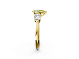 Yellow gold Three-Stone Fancy Yellow Pear  Diamond Ring with Pear Side Stones in Four-Prong Setting_64