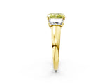 Yellow gold Three-Stone Fancy Yellow Radiant Cut Cut Solitaire Ring with Classic Prong Setting_2