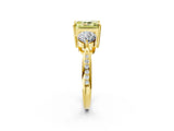 Yellow gold Three-Stone Fancy Yellow Radiant Cut Diamond Channel Set Engagement Ring with Prong Setting_14
