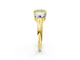 Yellow gold Three-Stone Fancy Yellow Radiant Cut Diamond Engagement Ring with Prong Setting_5