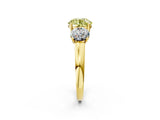 Yellow gold Three-Stone Fancy Yellow Round Cut Cut Solitaire Ring with Classic Prong Setting_2