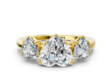 Yellow gold Three-Stone Heart Cut Cut Diamond Ring with Channel Set Band and Four-Prong Setting_35