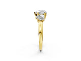 Yellow gold Three-Stone Heart Cut Cut Diamond Ring with Channel Set Band and Four-Prong Setting_37