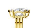Yellow gold Three-Stone Marquise Cut Cut Classic Band Prong Setting Ring_8