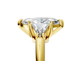 Yellow gold Three-Stone Marquise Cut Cut Diamond Ring with Trillion Side Stones and Four-Prong Setting_8