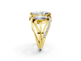 Yellow gold Three-Stone Marquise Cut Cut Diamond Split Shank Prong Set Ring_9