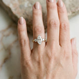 Yellow gold Three-Stone Marquise Diamond Channel Set Engagement Ring with Prong Setting_3