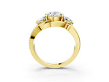 Yellow gold Three-Stone Oval Cut Cut Diamond Split Shank Prong Set Ring_10