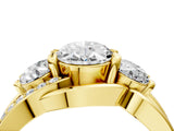 Yellow gold Three-Stone Oval Cut Cut Diamond Split Shank Prong Set Ring_11