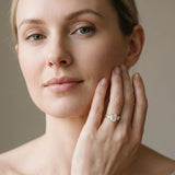 Yellow gold Three-Stone Radiant Cut Diamond Ring with Channel-Set Band and Prong Setting_19
