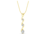 Yellow gold Three-Stone Round Brilliant Prong Set Pendant_7