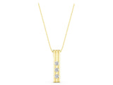 Yellow gold Three-Stone Round Channel Set Pendant_17