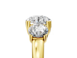 Yellow gold Three-Stone Round Cut Cut Diamond Ring with Channel Set Band and Four-Prong Setting_40