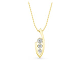Yellow gold Three-Stone Round Prong-Set Pendant_7