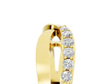 Yellow gold Twist Pave Round Diamond Infinity Band with Channel Setting_9
