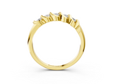 Yellow gold Twist Prong Round Diamond Eternity Band_7