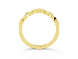 Yellow gold Twisted Amethyst Marquise Pavé Band with Shared Prong Setting_9