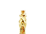 Yellow gold Twisted Citrine Marquise Pavé Band with Shared Prong Setting_11
